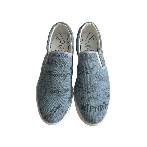 RIP N DIP Men's Slip On Marker Denim Sneakers Size 10 NEW NWOB - Picture 6 of 9